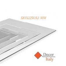 Lastra Policarbonato Compatto Trasparente 510x1250x1 mm